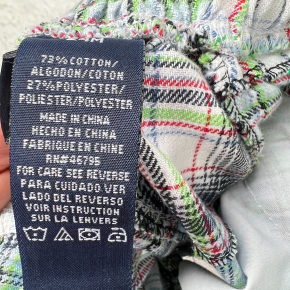 Toddler Boy's Izod Madras Shorts Sz 24M Plaids Front Pockets Elastic Waist - Picture 4 of 5